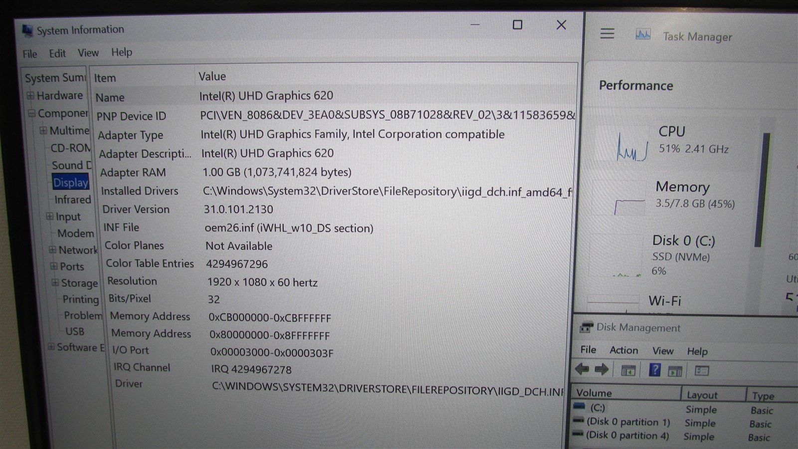 Dell Latitude 5300 i5-8365U 1.6GHz 8GB RAM 256GB NVME 13.3″ Win 11 Pro COSM DMG