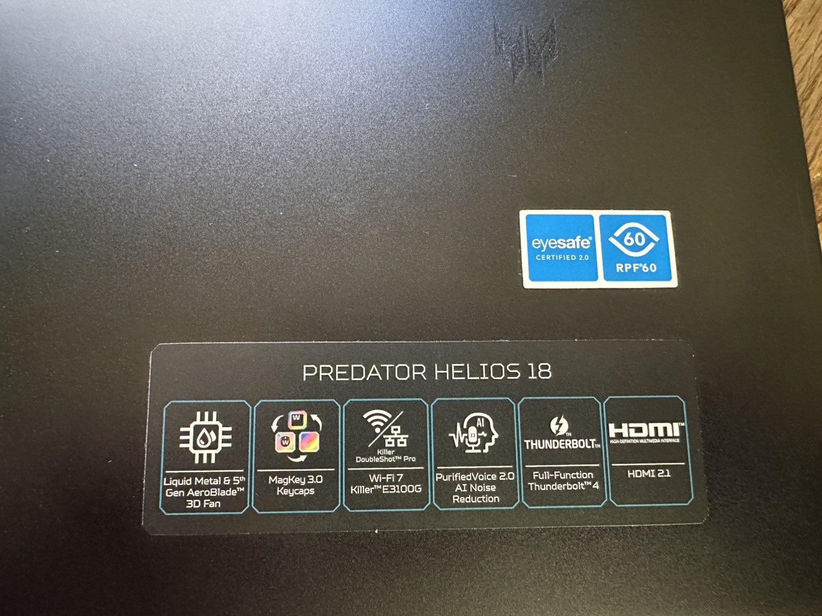 Acer Predator Helios 18” Gaming Laptop, 250Hz, RTX 4090, I9-14900HX, 32GB, 1TB