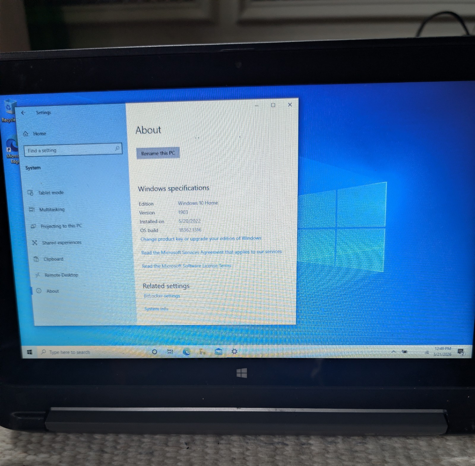 HP Pavilion 11-n010dx X360 2in1 Laptop 14” Intel Pentium Windows 10 4GB 64Bit