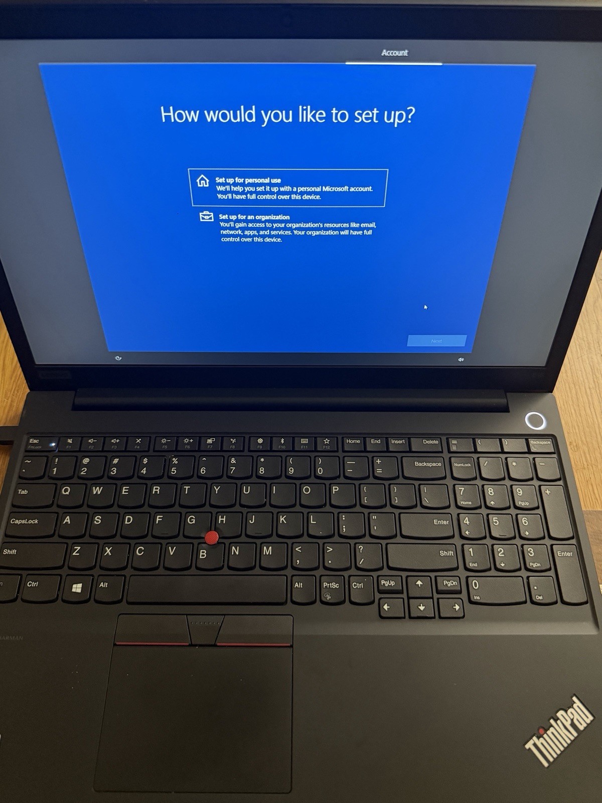 ThinkPad E15 has a Core i5 processor (rarely Used)