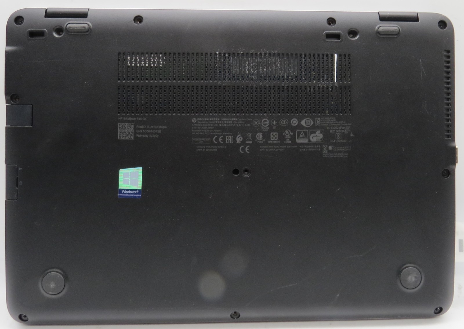 HP EliteBook 840 G4 i5-7300U @ 2.60 16GB RAM No HDD/OS *PARTS*