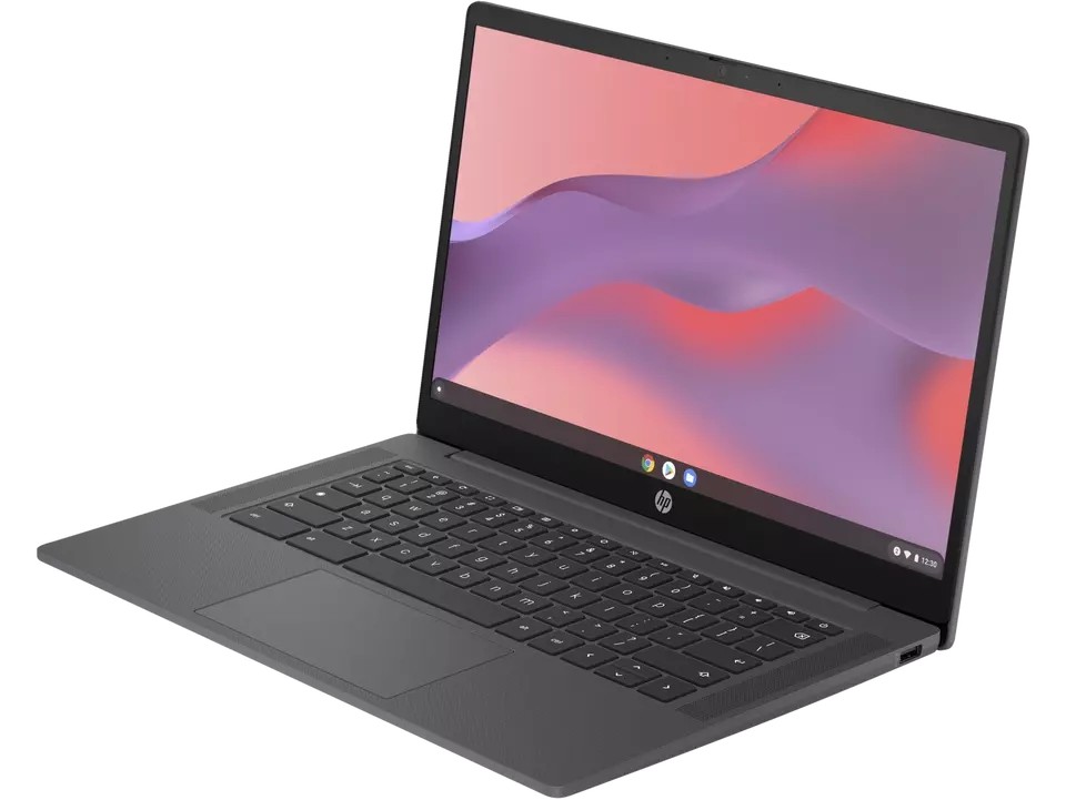 HP Chromebook 14 inch Laptop, HD Display, Intel N100, 4 GB RAM, 64 GB eMMC,