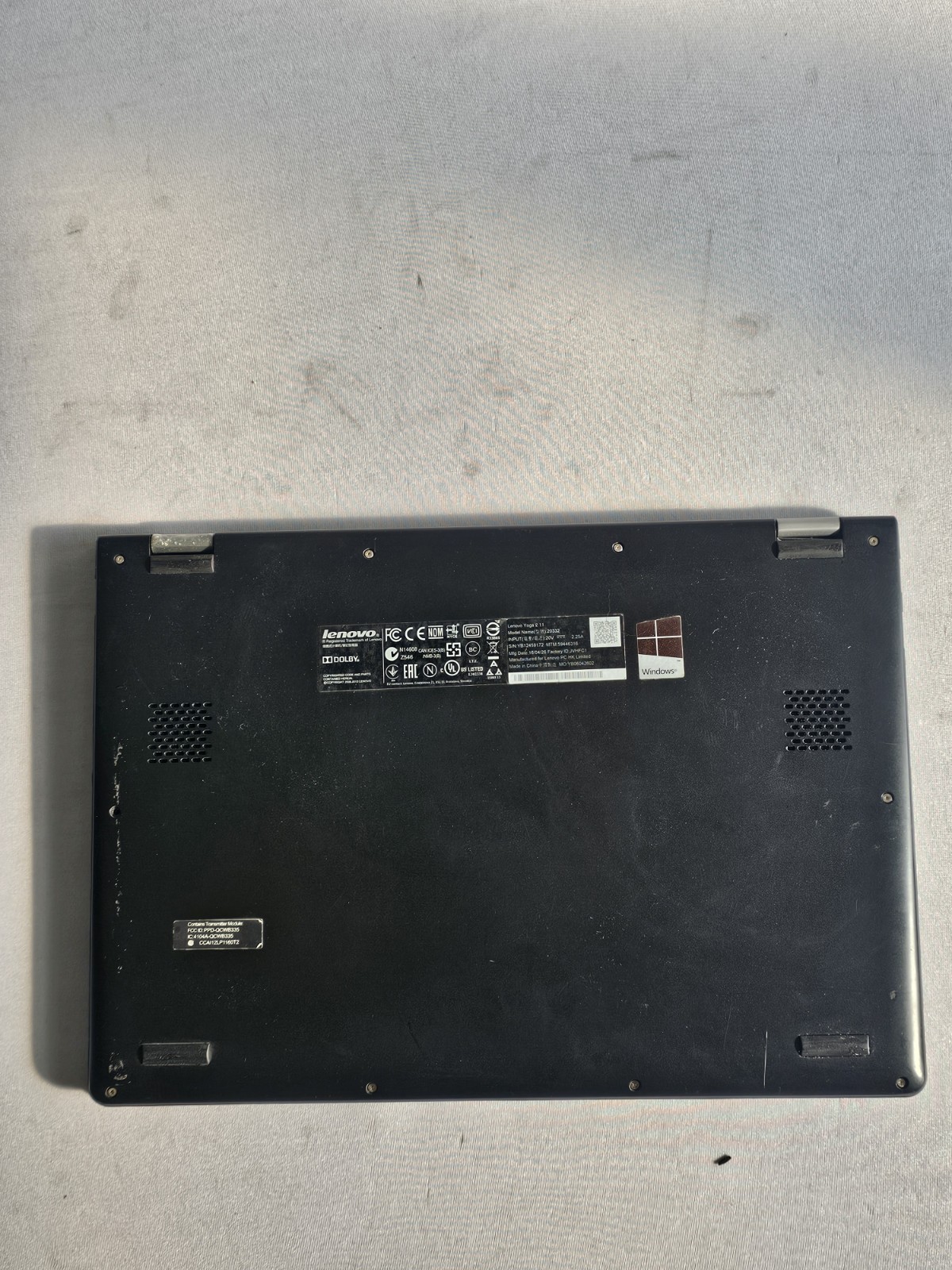 Lenovo Yoga 2 11 Laptop – Intel Pentium N3540 – 4GB RAM – 500GB HDD Win 10 READ