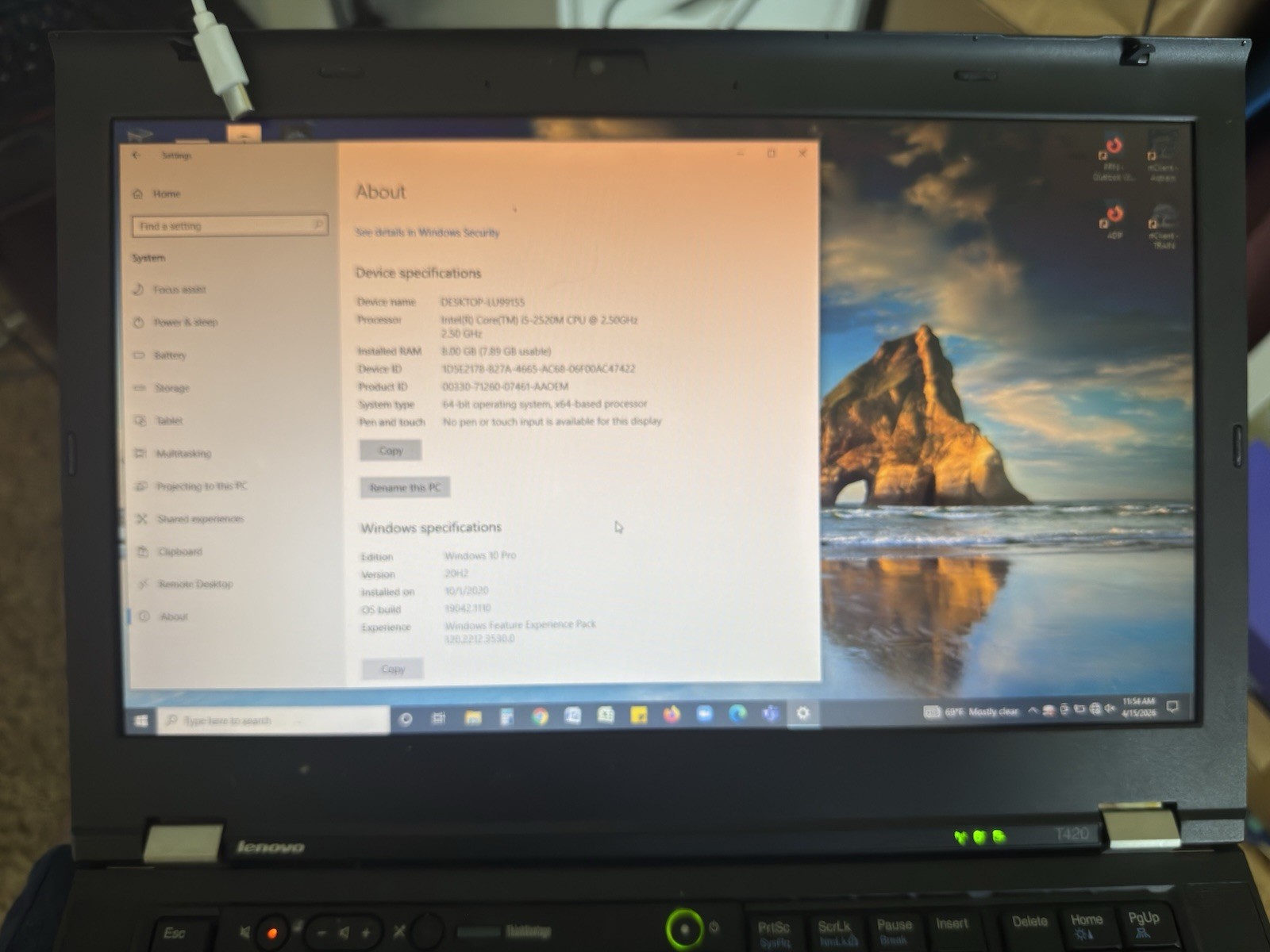 Dell Inspiron 15.6″ Laptop i5 4th Gen 2.27GHz 6GB 500GB HDD Win 10 Home