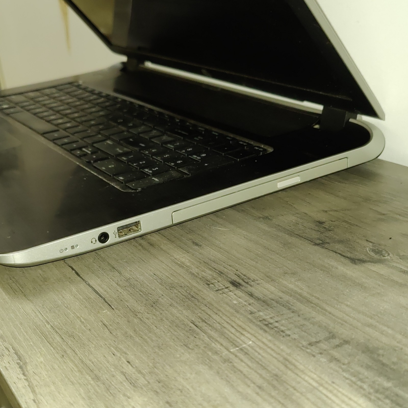 As is HP Pavilion Notebook Laptop Silver Black Built-in Webcam