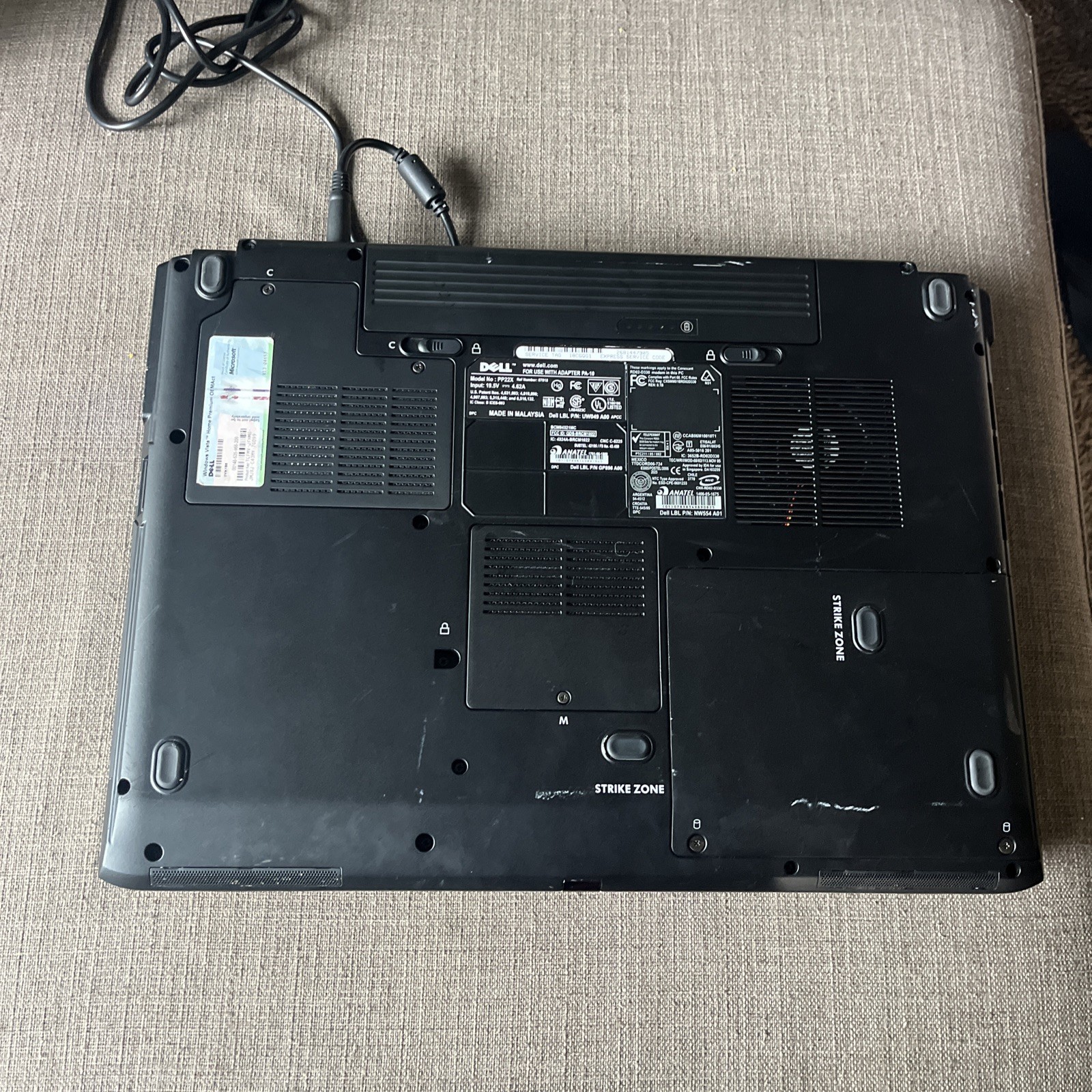 Dell Inspiron 1720 PP22X Intel Core 2 Duo 750MHz 1GB 17″ WXGA+ 1440×900 AS iS