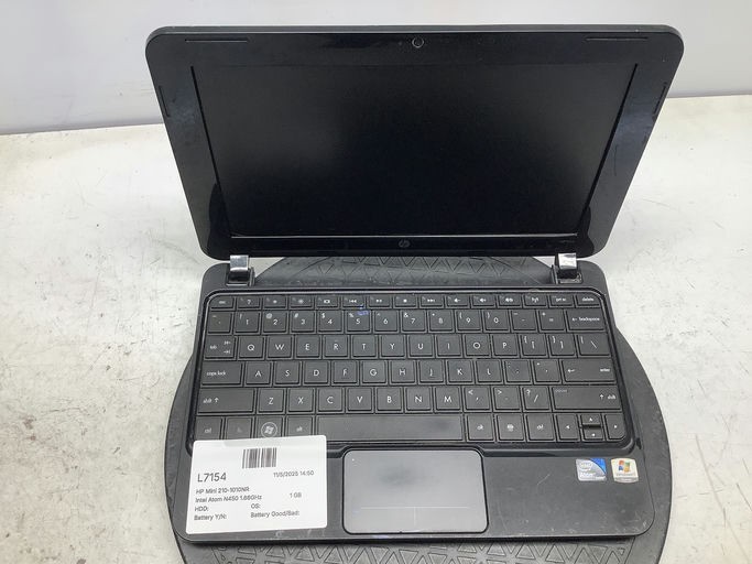 HP Mini 210-1010NR Intel Atom N450 1.66GHz 1 GB NO HDD
