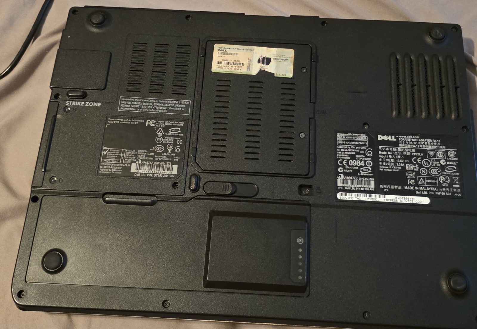 Dell Inspiron 1501 TL-60 3GB RAM 60GB HDD Windows Vista