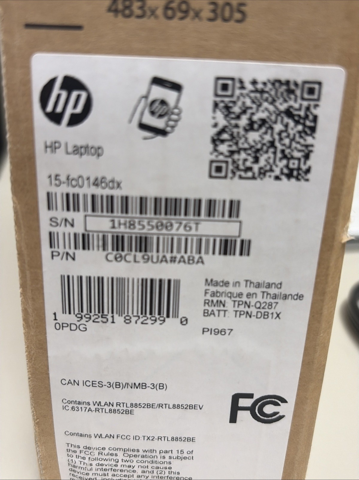 HP – 15.6″ Full HD Touch-Screen Laptop – AMD Ryzen 5 7520U 8GB Memory (Open Box)
