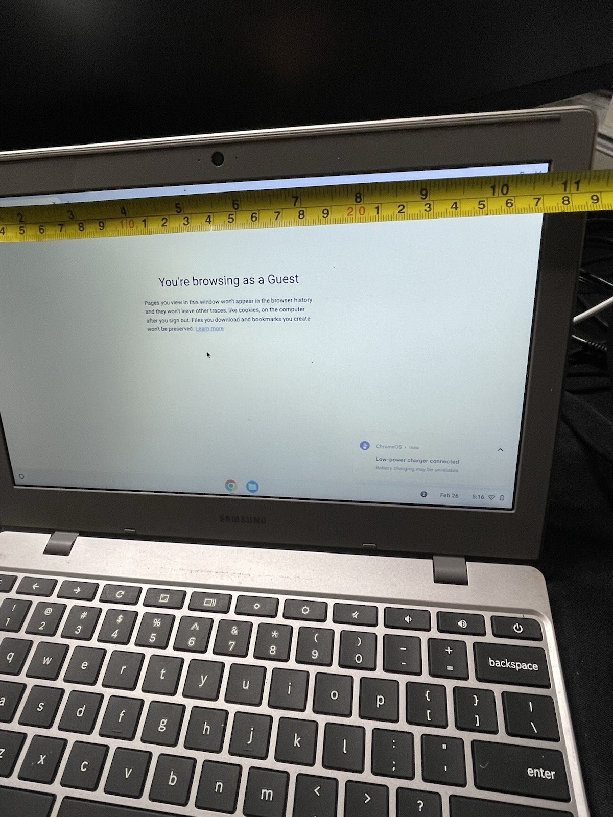 Samsung Chromebook 3 11.6” Intel Celeron Laptop Chrome OS No Charger – Tested