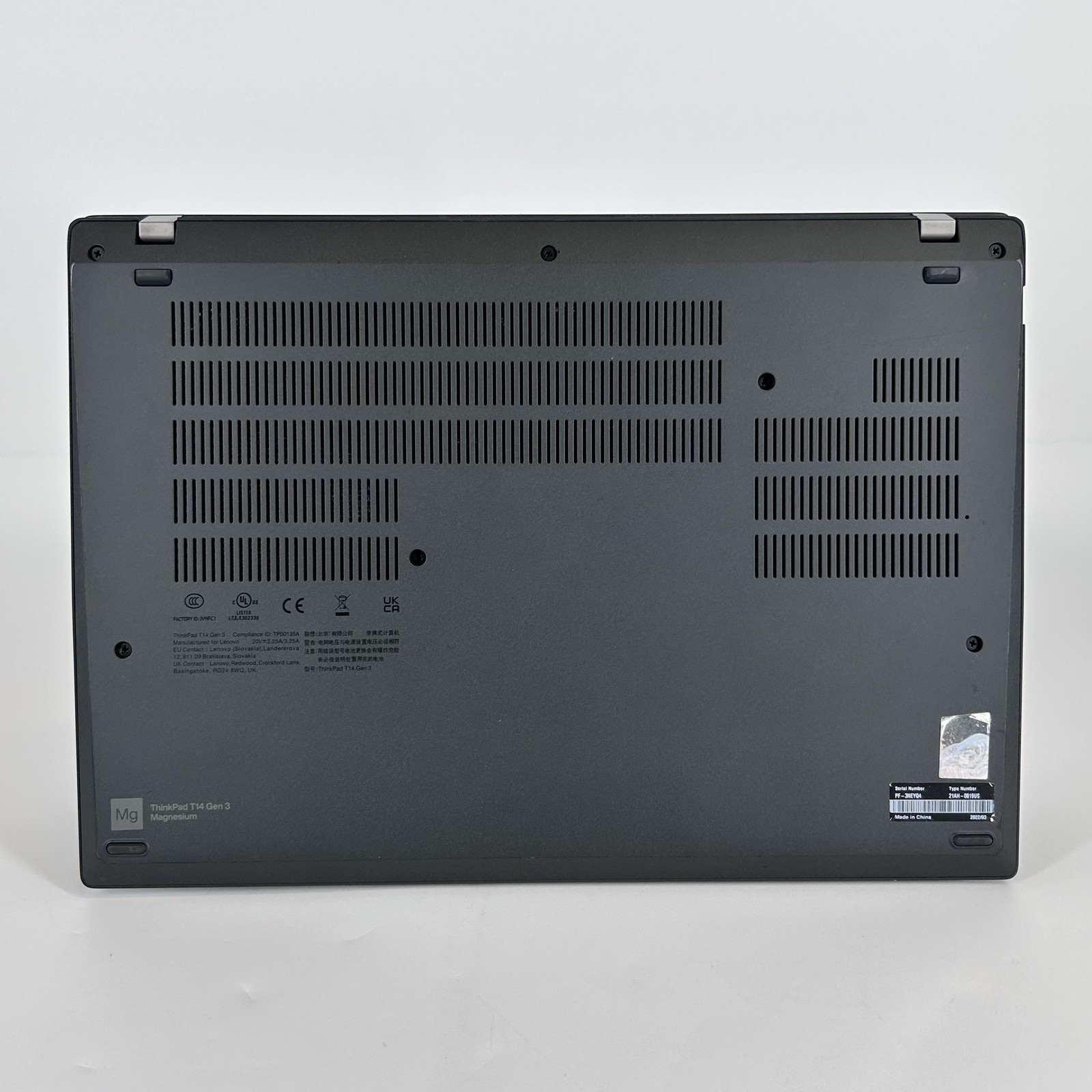 Lenovo ThinkPad T14 Gen 3 Black FHD+ 2.1 GHz i7-1260P 16GB 512GB SSD Good