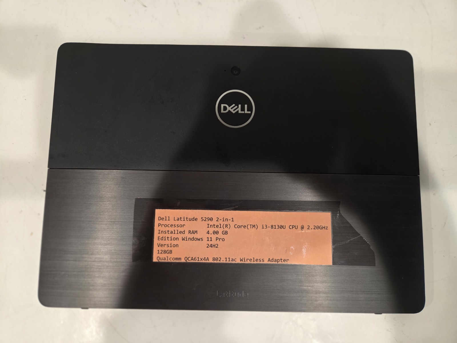 Dell Latitude 5290 2-in-1 12.3″ WUXGA Touch i3-8130U 4GB 128GB SSD IR Cam W11Pro