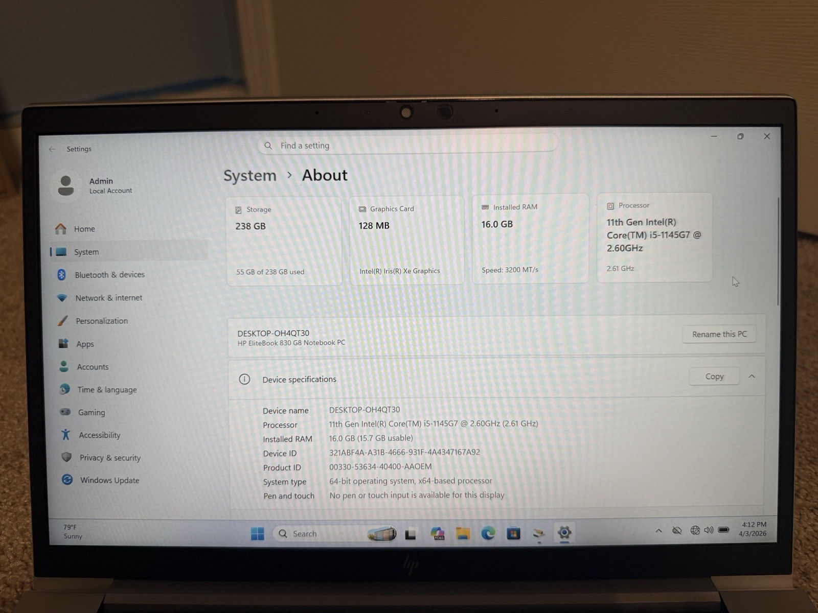 HP EliteBook 830 G8 Laptop