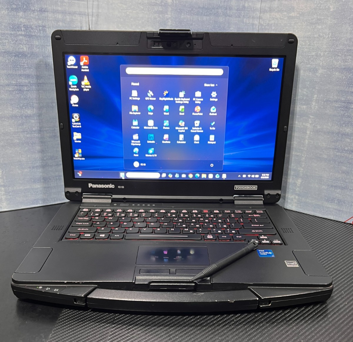 Panasonic Toughbook FZ-55FZ-14VM i7-1185G7,16GB,256GB(NVMe),Iris Xe video,490Hrs