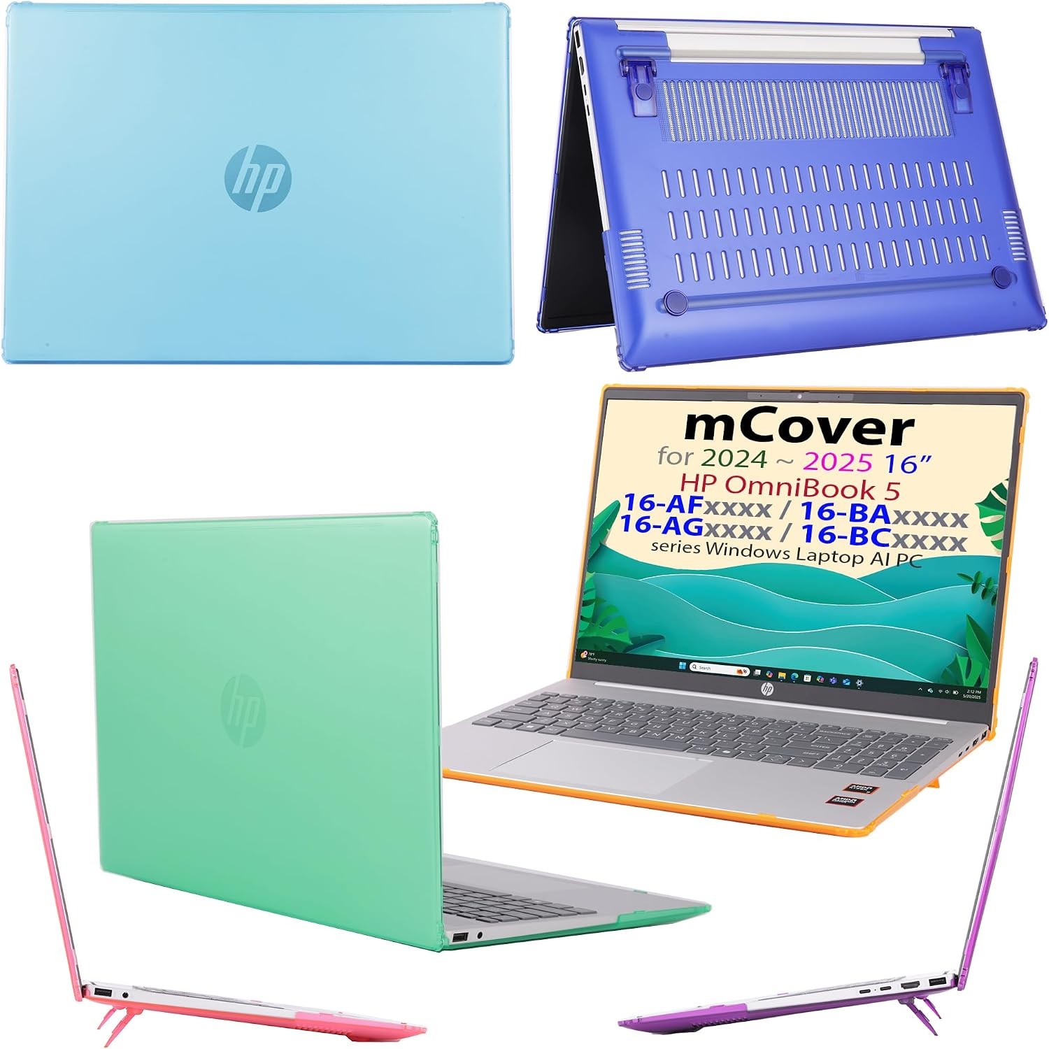 Case ONLY for 16” 2024+ HP OmniBook 5 16-AF / 16-AG / 16-BAxxxx / 16-BCxxxx
