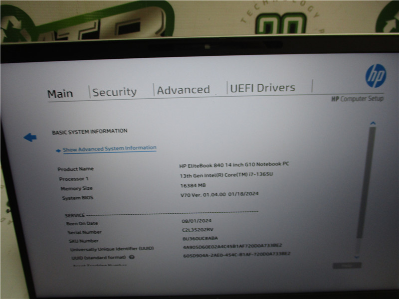 HP EliteBook 840 G10 Laptop i7-1365U 16GB RAM 512GB SSD Windows 11 Pro COA