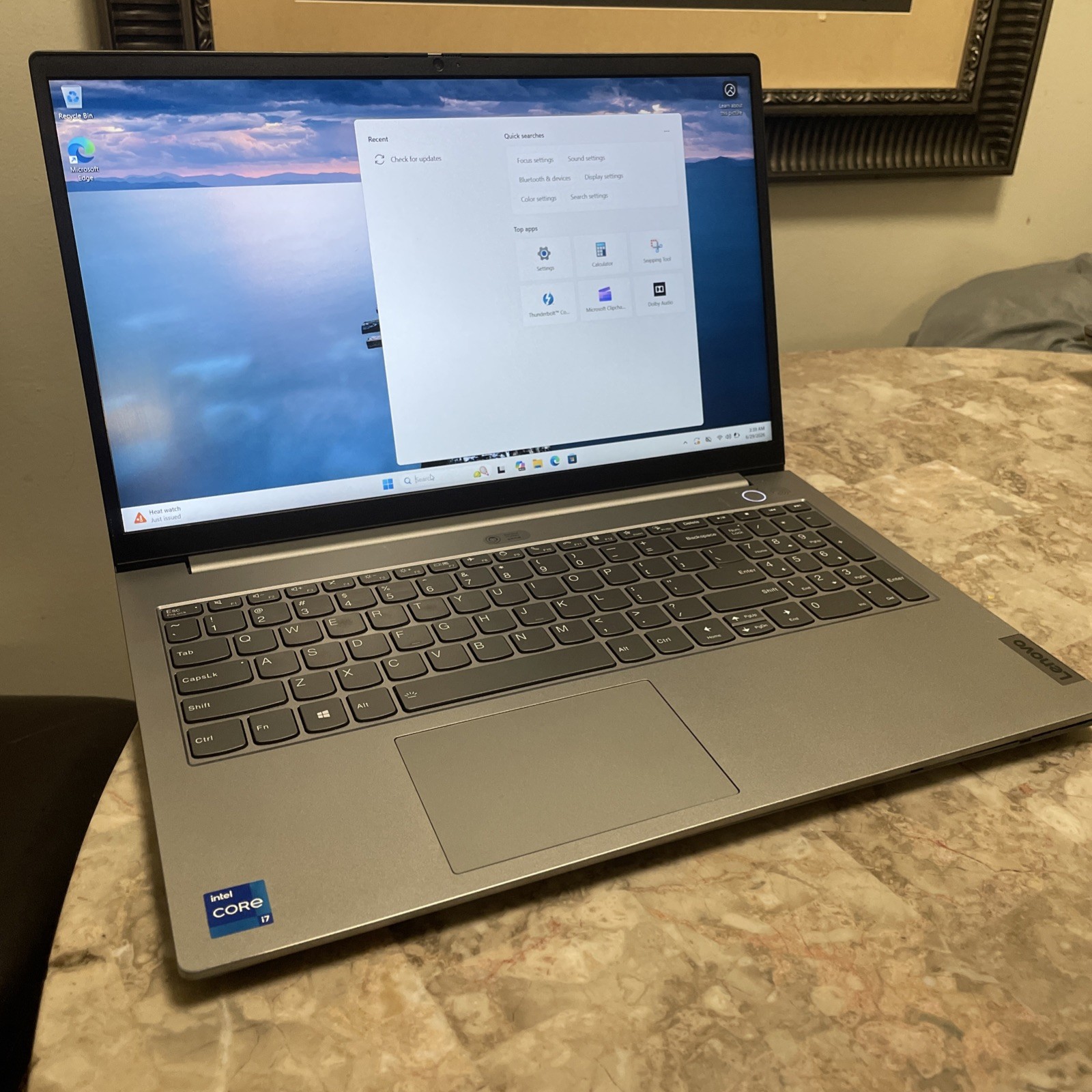Lenovo Thinkbook 15 G2, Intel Core i7-1165G7 @ 2.8GHz, 8GB RAM,250 SSD/win11
