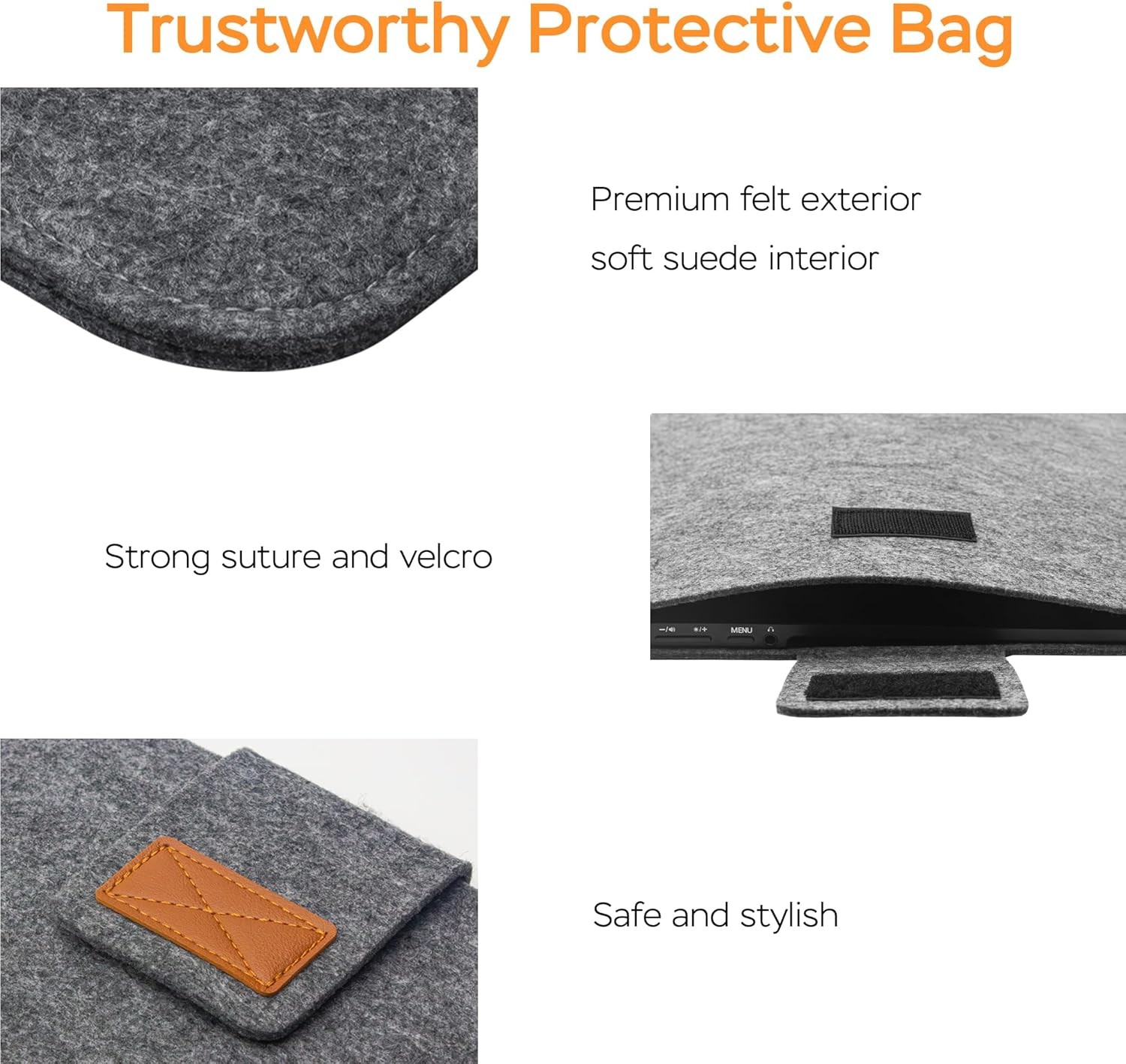 Portable Sleeve Case for 18.5 Inch Monitor – Compatible with Sceptre Kado MNN KY