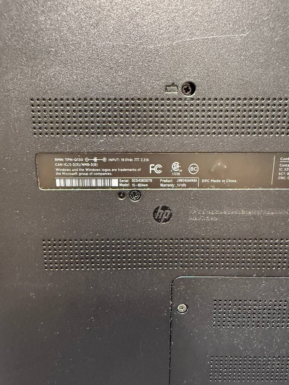 HP 15-f209wm Laptop – Intel Celeron N2840 – Read Description