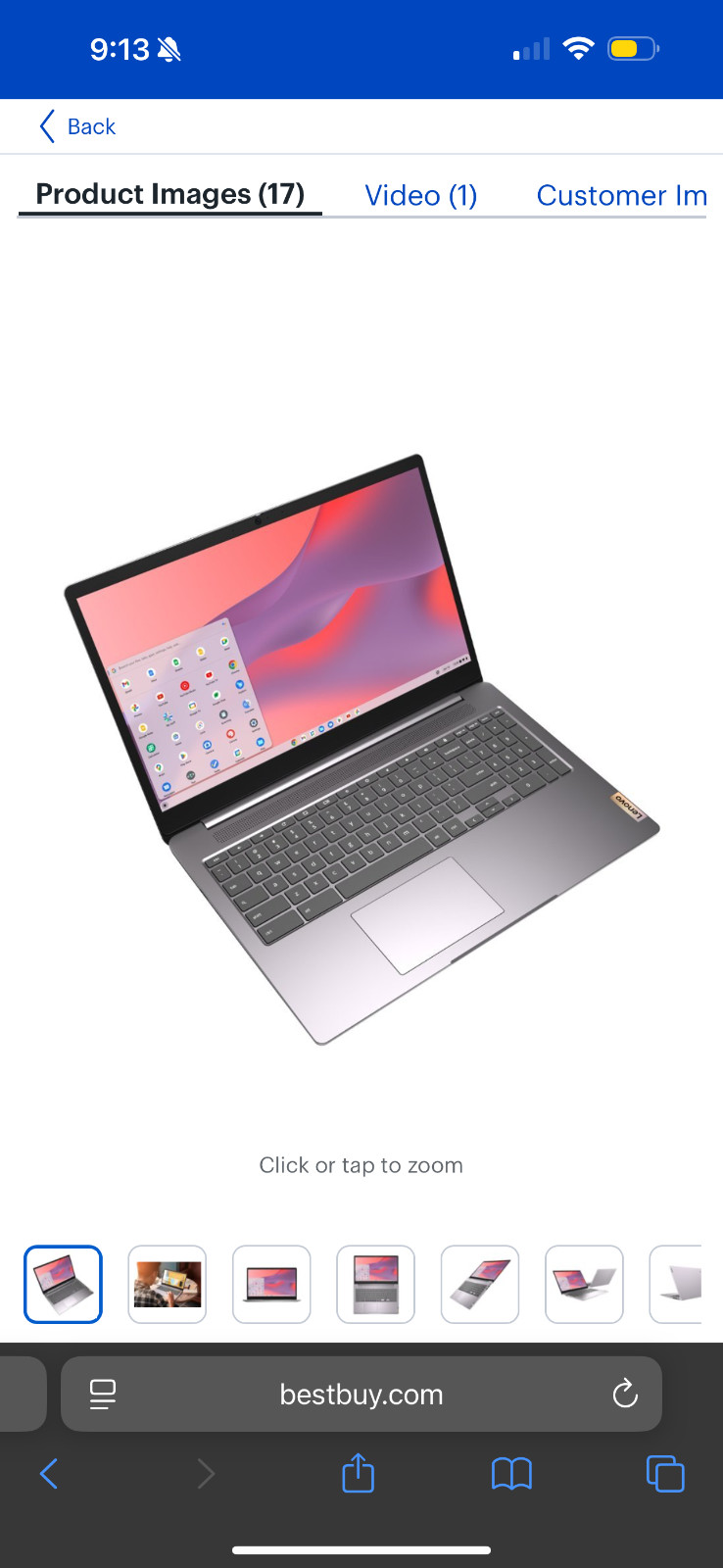 Leveno Chromebook 15.6 space gray