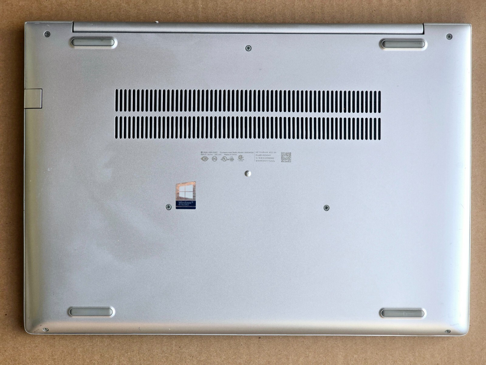 HP ProBook 450 G6 15.6 Intel Core i3-8145U 16GB 512GB SSD Webcam Win 11 Pro