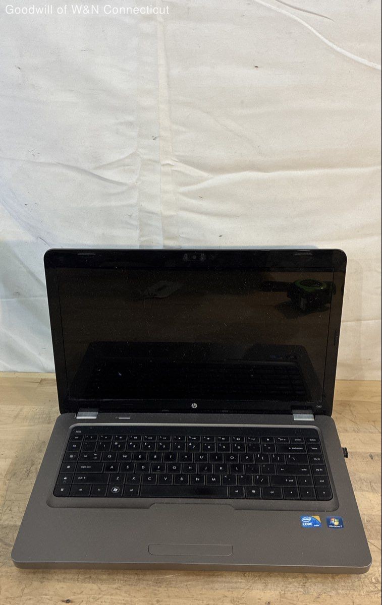 HP G62-234DX Laptop Intel Core i3 Windows 7 Grey Untested No Battery No AC