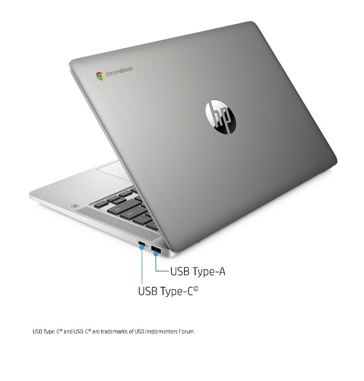 HP 14″ Intel Pentium 4GB/64GB Chromebook – Silver – 14a-na0031wm