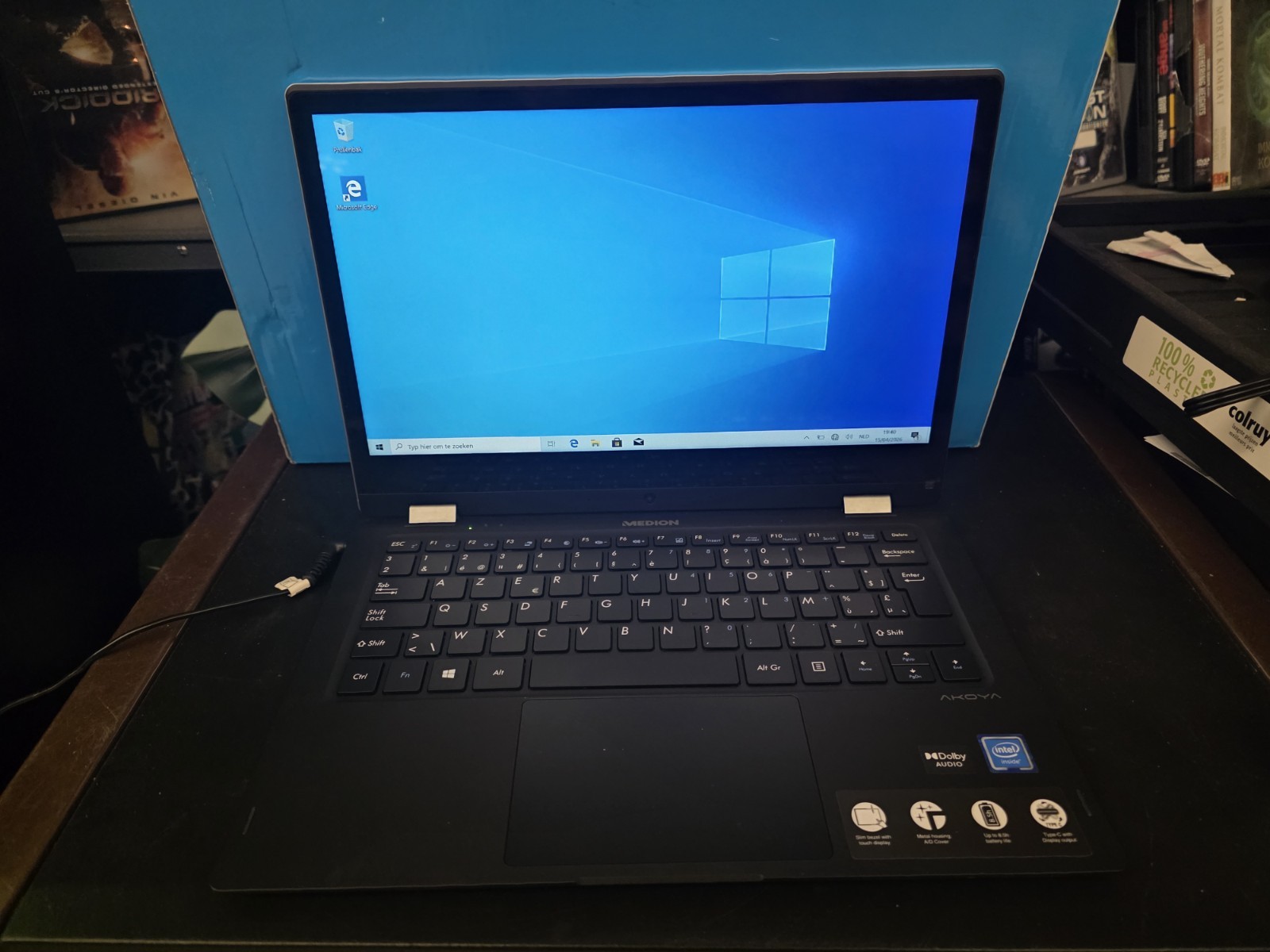 Medion E3221 MD62134 4GB 13″ 128GB SSD Azerty Win 10 S Mode Laptop Touch