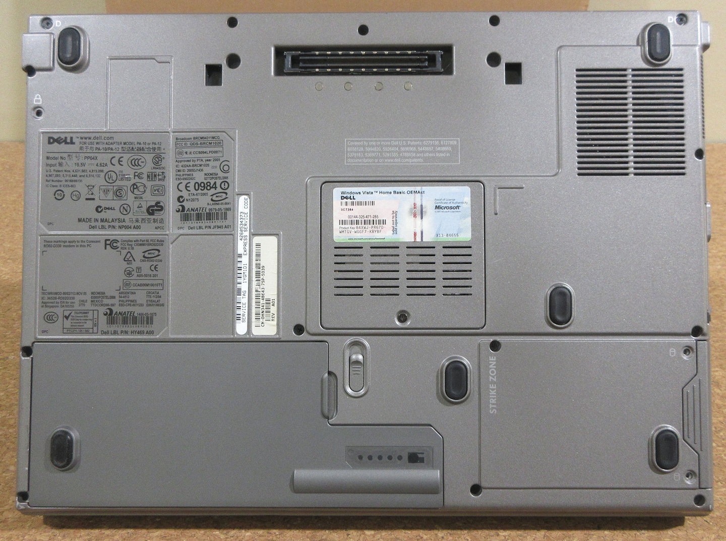 Win XP Dell D830 2.2GHz 4gb 1280 15.4 X3100 240gb SSD NEW BAT Serial VGC w/Blems