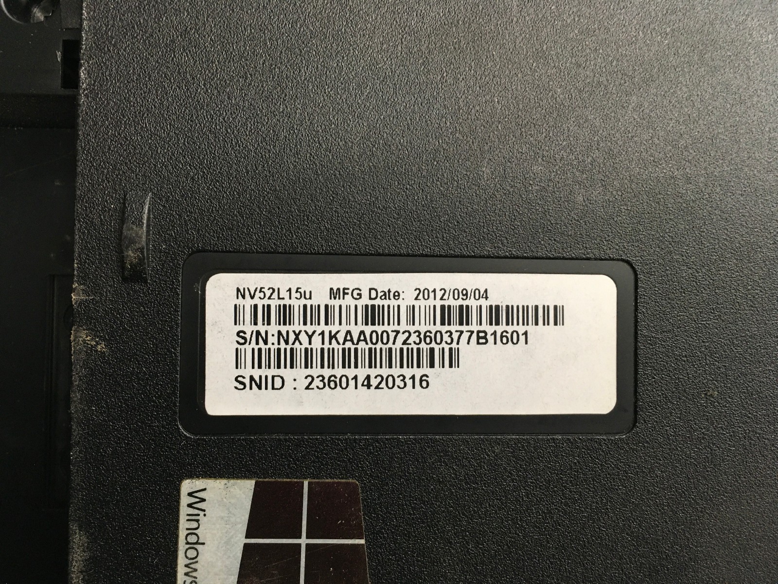 GATEWAY NV52L15U Q5W28 – FOR PARTS/NO POWER – AMD A8-4500M – 4GB RAM – READ -BB
