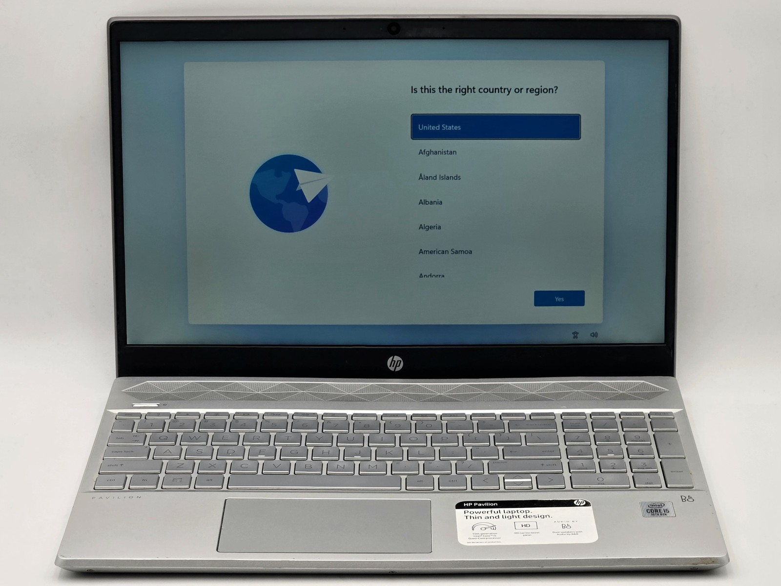 HP Pavilion 15-cs3025od 15″ HD I5-1035G1 256GB SSD 8GB W11 Webcam Backlit