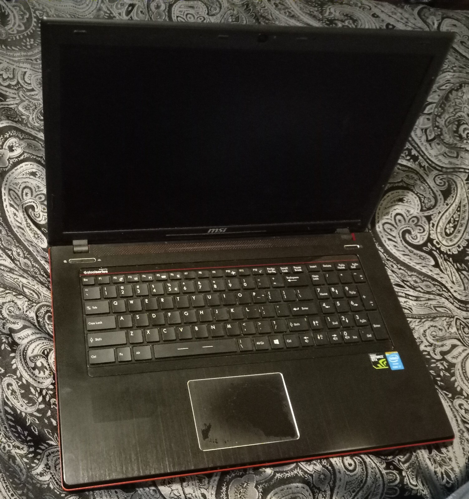 Msi Gaming Laptop. i7 quad core 2.4-3.4GHz. 16 Gb ram. NVIDIA 