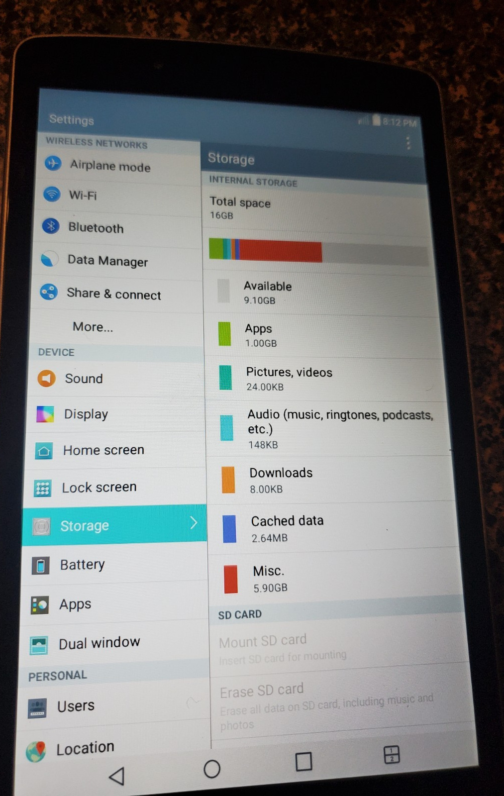 GPd la u495 tablet