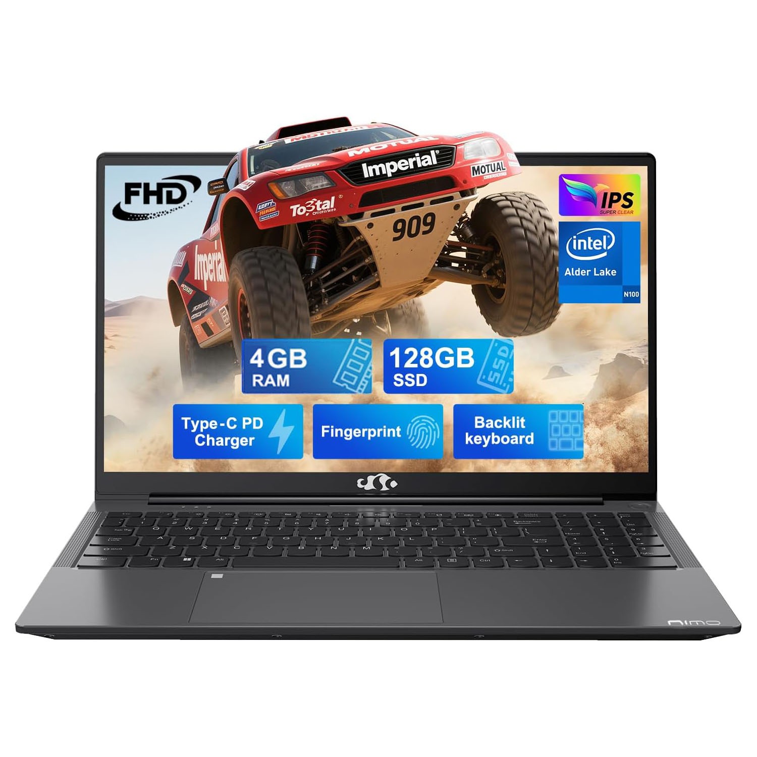 NIMO 15.6 IPS FHD-Laptop 4/8GB RAM 128/256/512GB SSD Intel N100 Backlit Keyboard