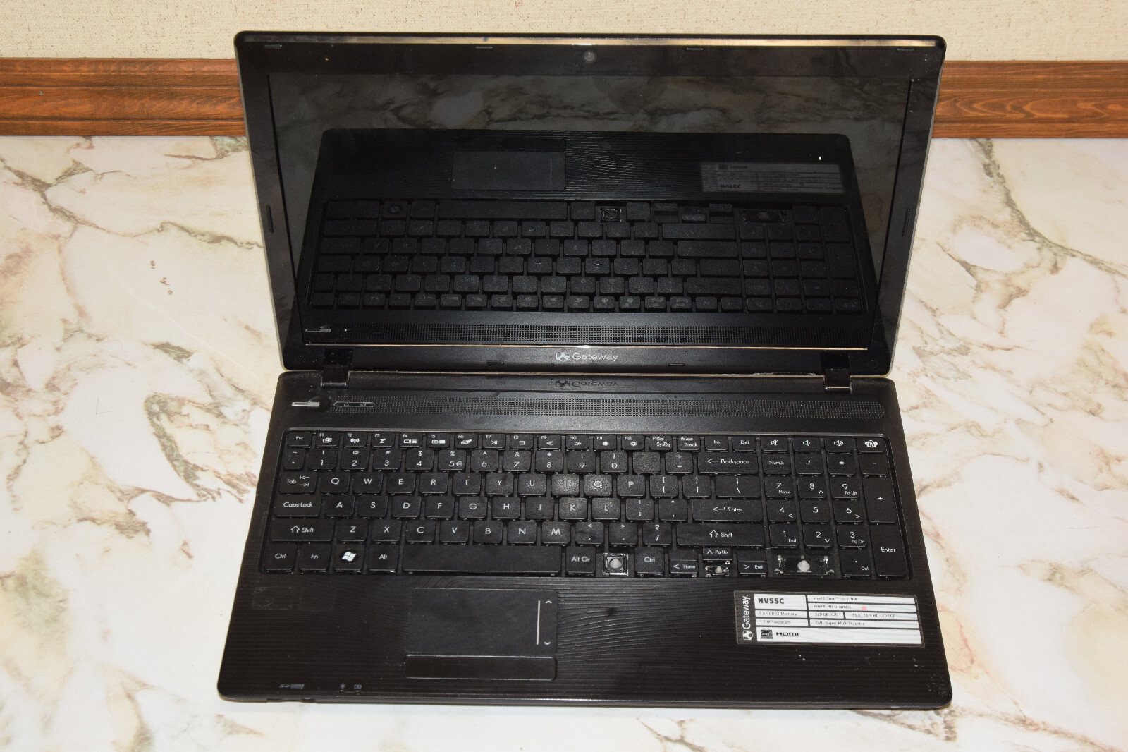 DEAD JUNK Gateway NV55C49u PEW91 15.6″ Laptop Incomplete AS IS Parts Repair