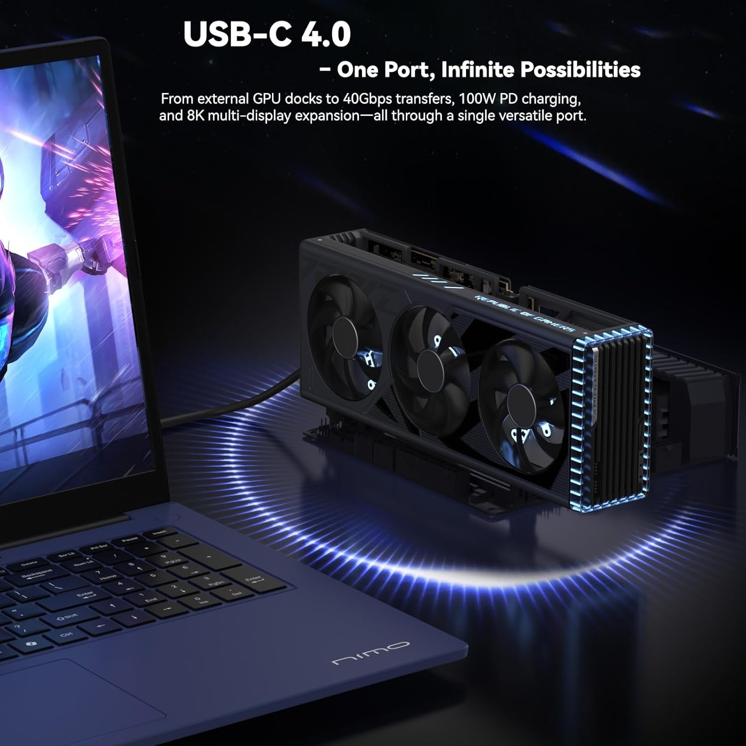 NIMO 17.3″ AI Laptop, AMD Ryzen AI 9 HX 370 Radeon 890M 32GB RAM 1TB SSD 144Hz