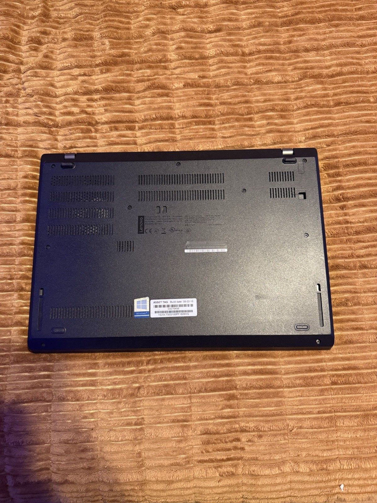 Lenovo ThinkPad L480 14″ i3-8th Gen 8GB 256GB SSD FHD Win11 Black unlocked