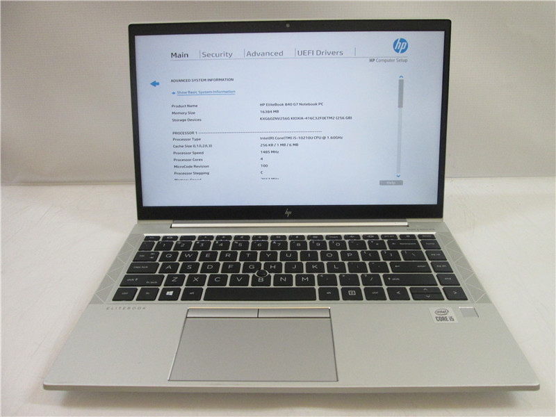HP EliteBook 840 G7 Laptop i5-10210U 1.6GHz 16GB 256GB SSD Win11 COA