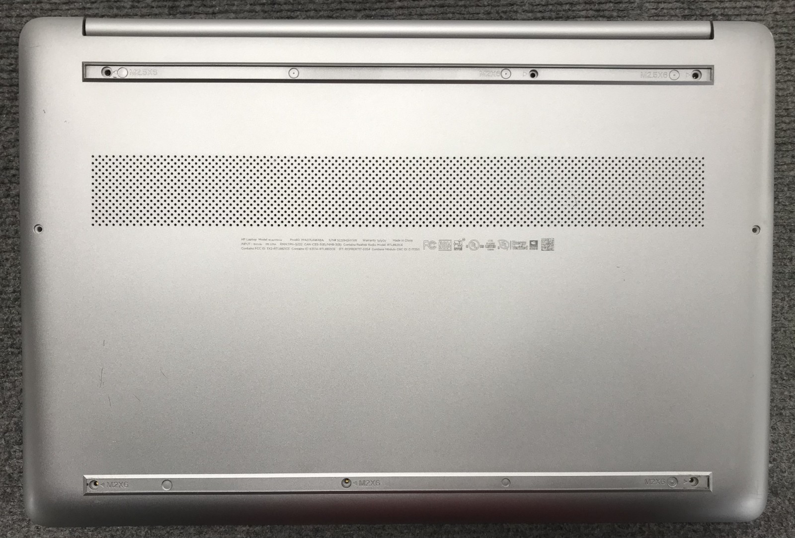 HP 15-dy1xxx 15.6″ Laptop i5-1035G1, No RAM/Storage, As Is