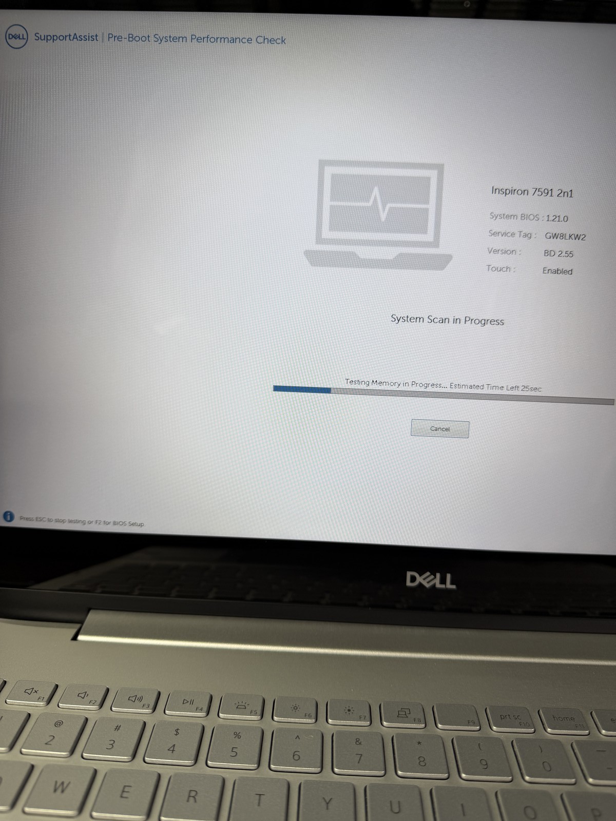 Dell Inspiron 7591 (2n1) 15.6″ i7-10510U 12GB 256GB NO OS Read
