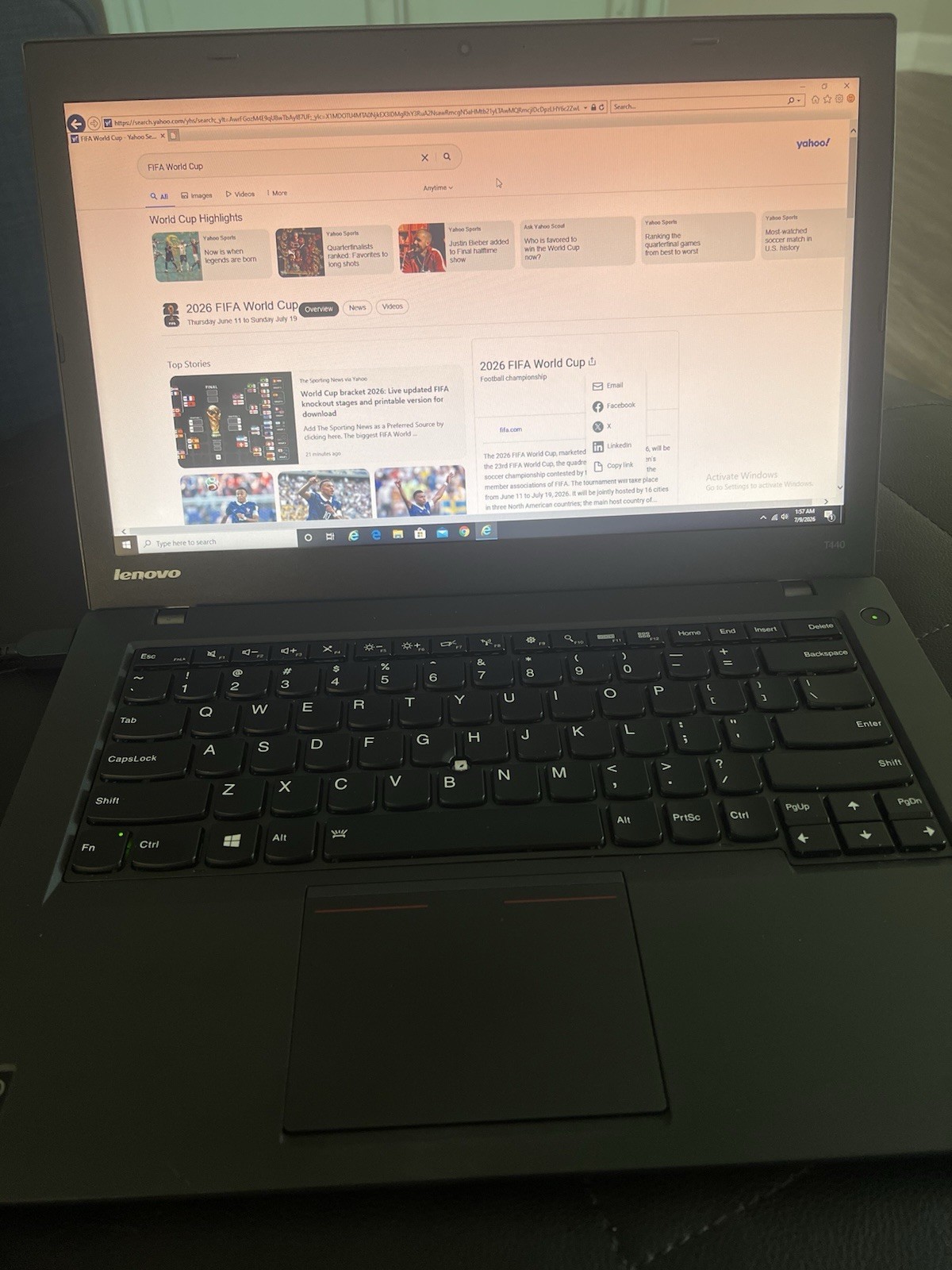 Lenovo Thinkpad T440 14″ Laptop Intel i5-4300U 1.9GHz Dual Core 8GB