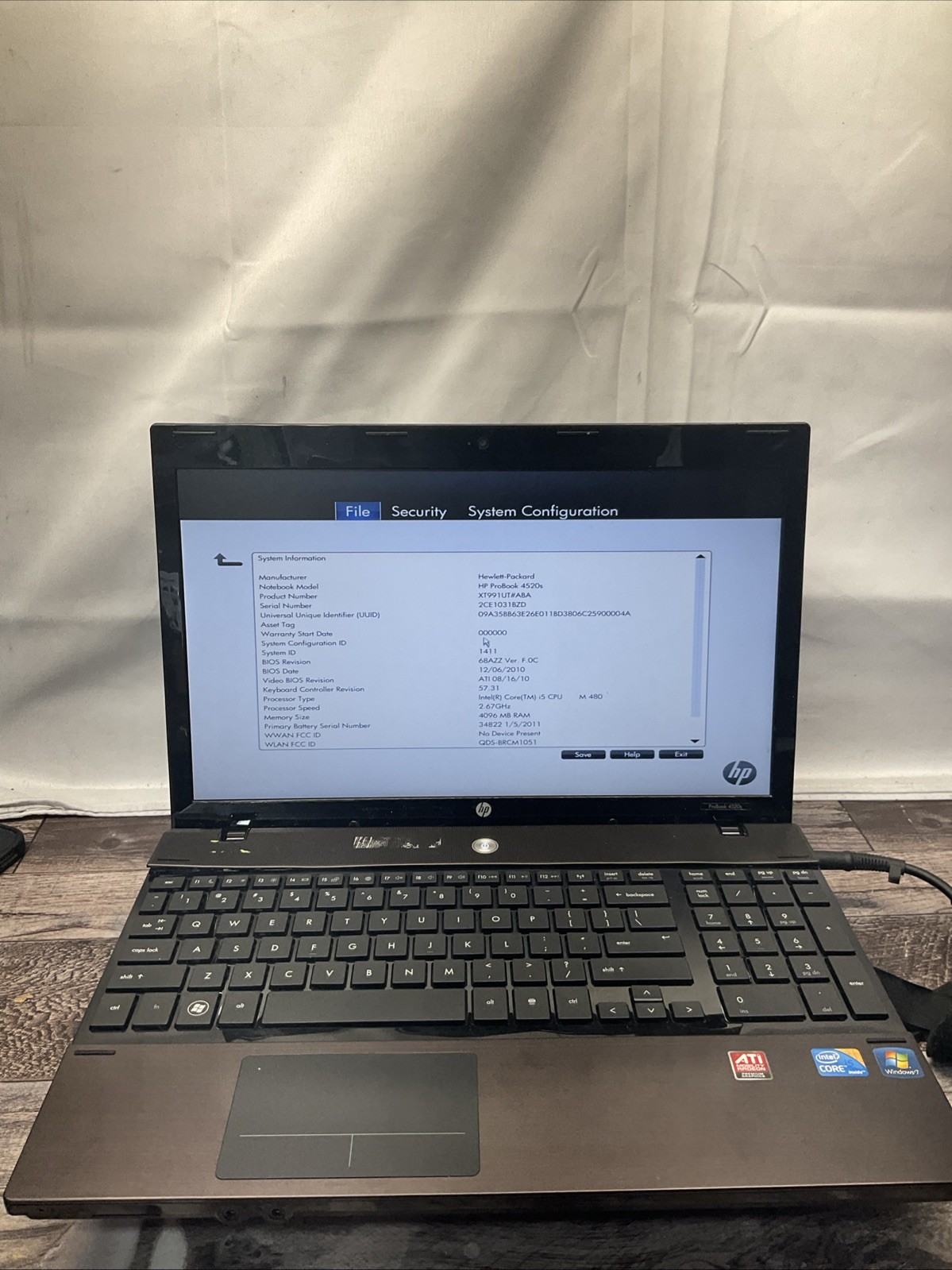 robook 4520S /Intel Core I5 – M480 1st Gen/4GB RAM/Laptop Notebook PC/M20