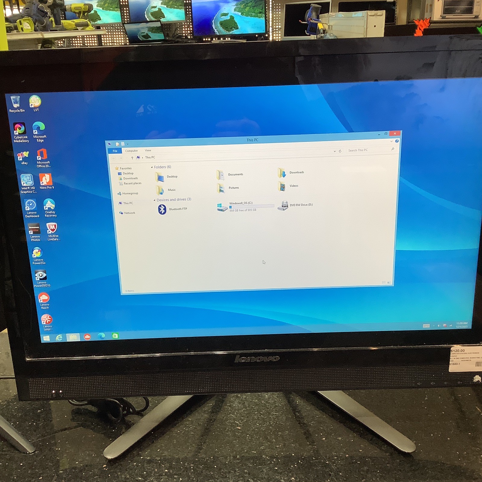 Lenovo C460 All In One Touch Screen Computer Pc 91680-1 JAR