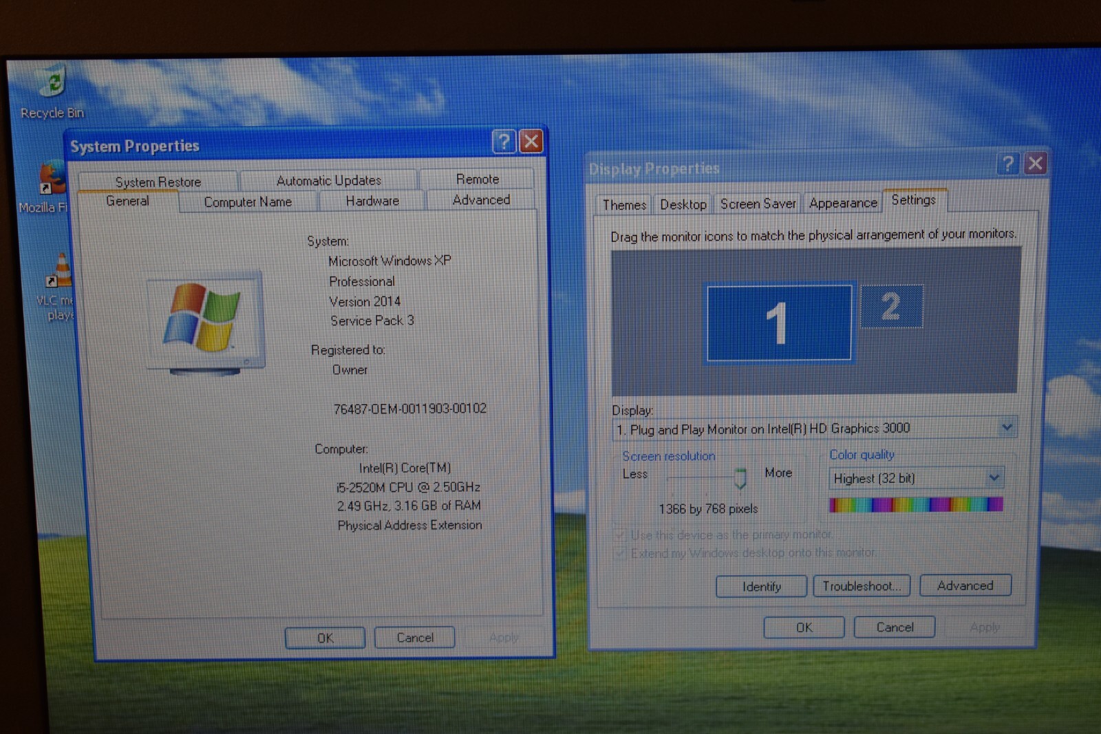Dell Latitude E6520 Intel Core i5-2520M 4GB RAM 500GB HDD Windows XP Pro 32-bit