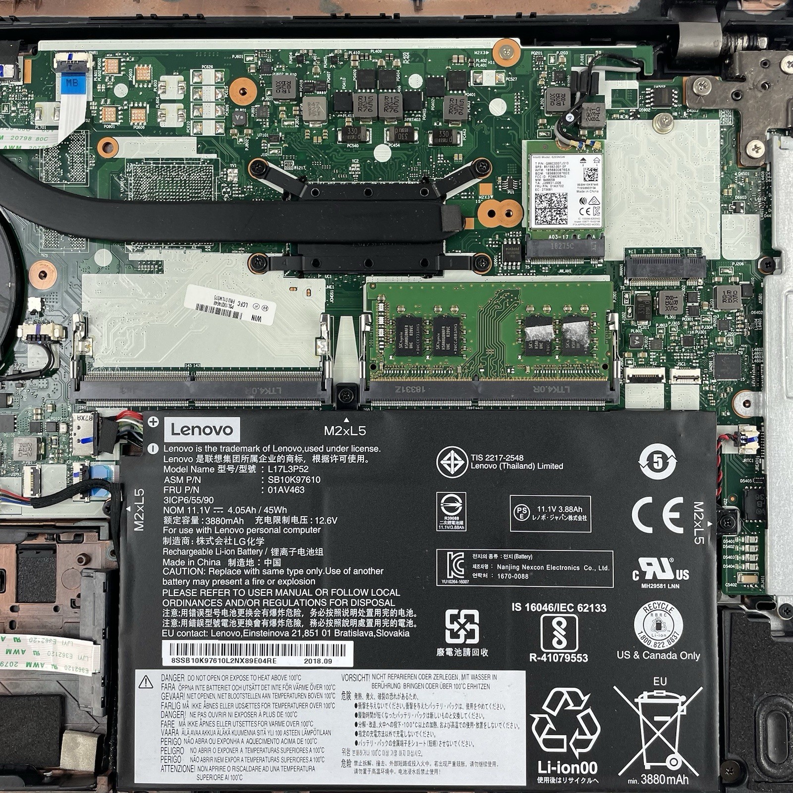 Lenovo ThinkPad L480 14″ i5-8250U 1.60 GHz 8 GB RAM No SSD/OS/AC
