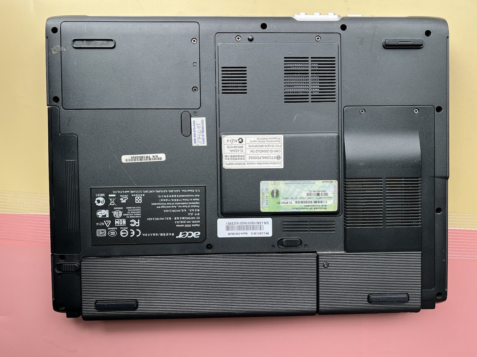 Acer Aspire 5000 15.4″ AMD Turion 1.60GHz 640KB RAM 0GB HDD BIOS BOOT