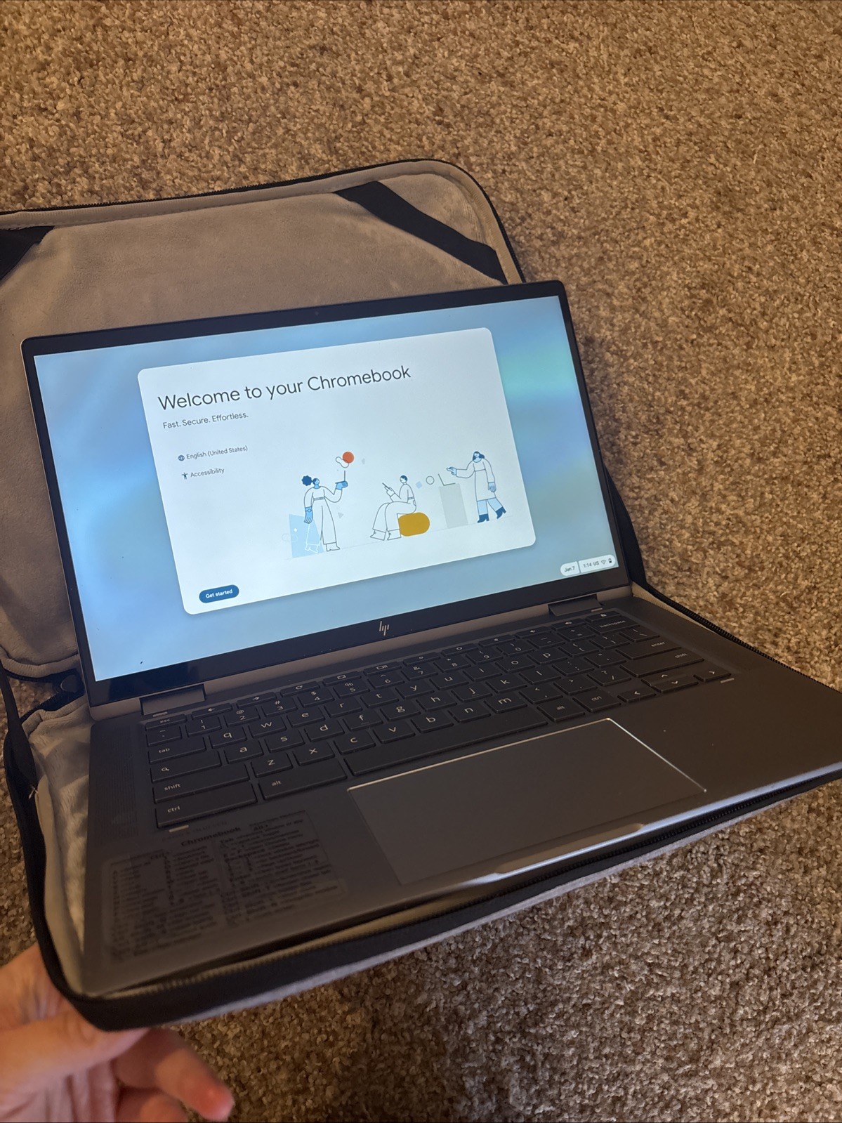 HP Chromebook x360 11 G3 EE 11.6″ Touch Screen – With AC Adapter