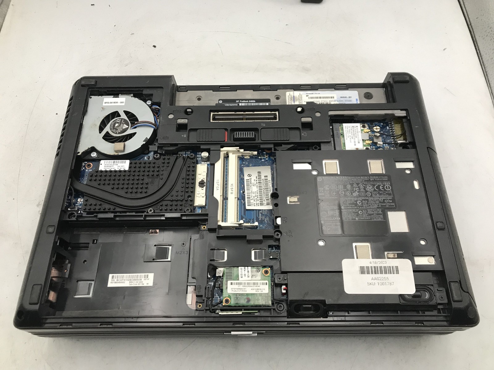 HP PROBOOK 6460B – LOT OF 2 – BIOS LOCKED – INTEL I5 2410M – NO RAM – READ – BB!
