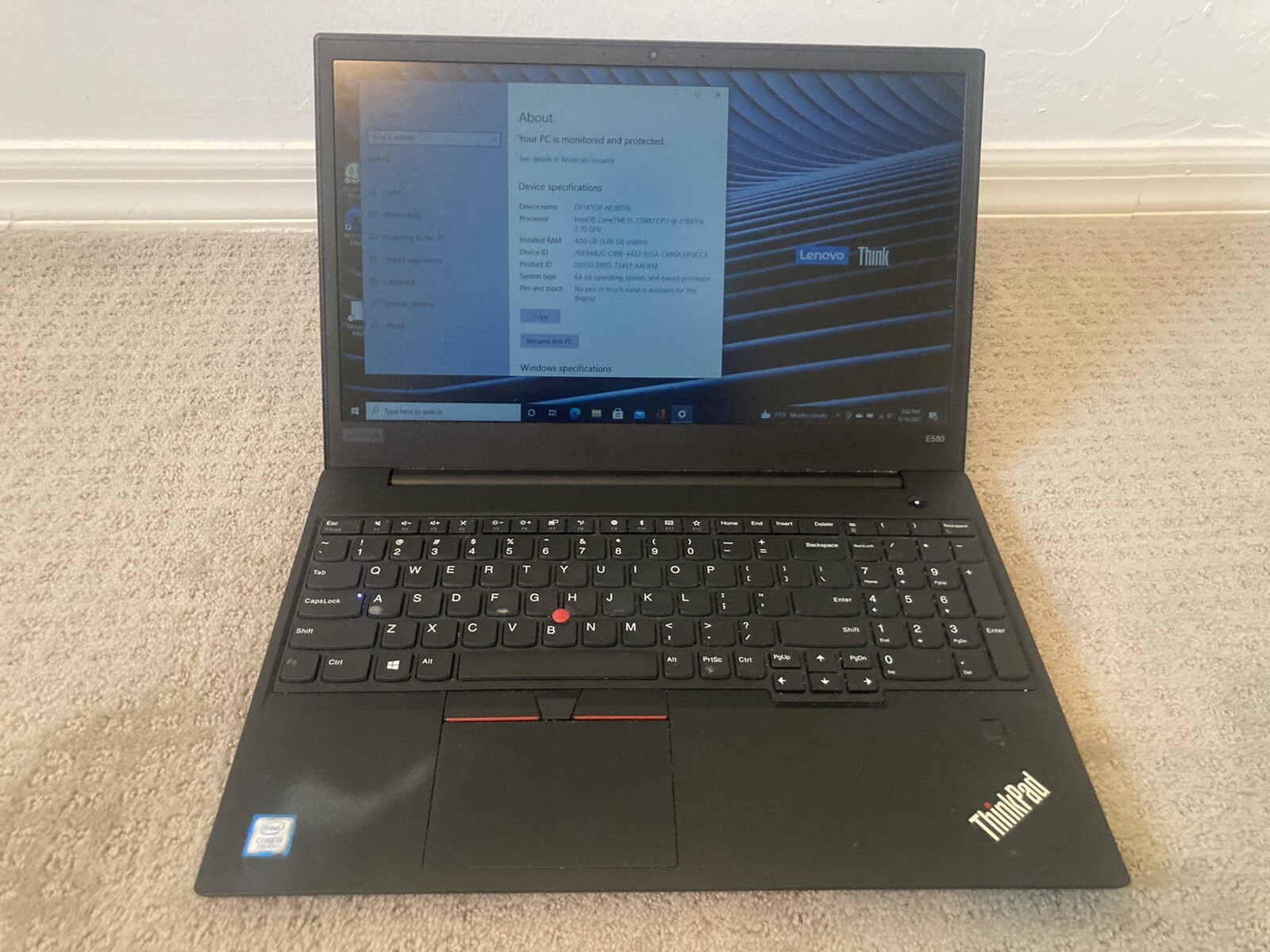 lenovo thinkpad e580