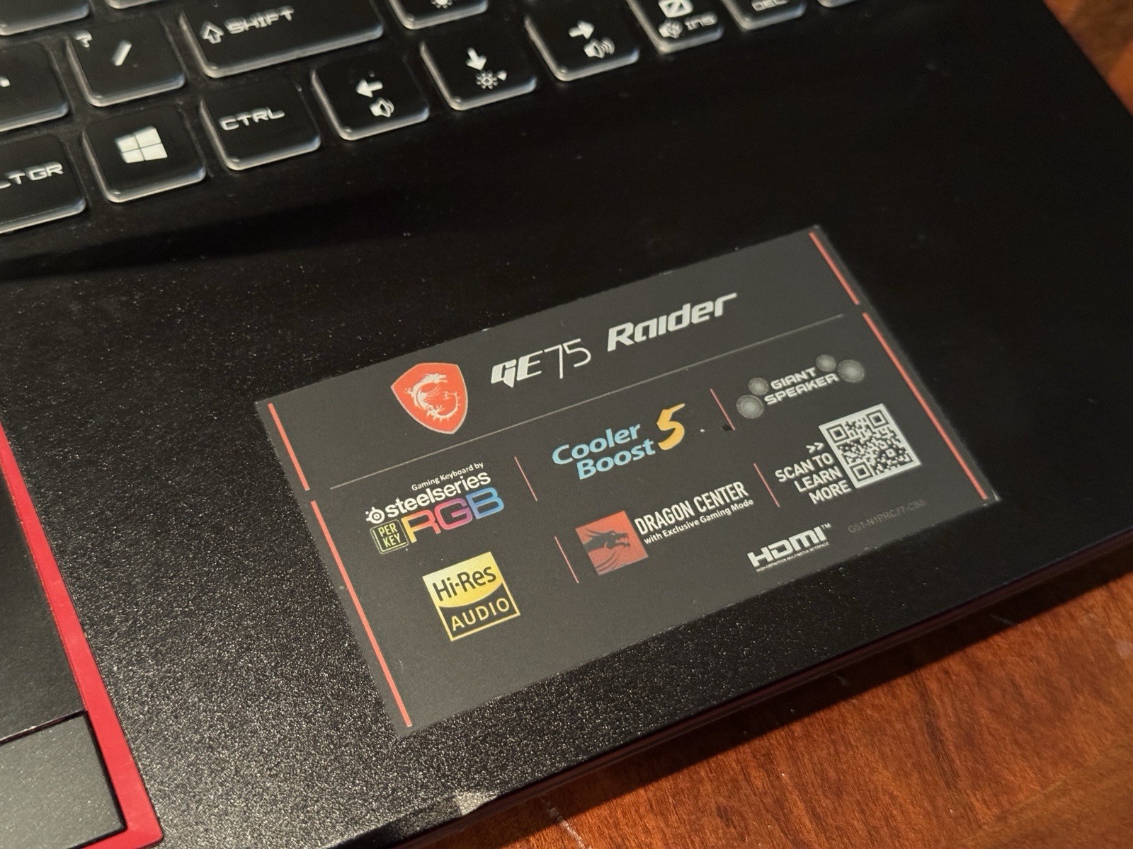 MSI GE75 Raider 17.3″ i7-10750H 16GB RAM 512GB SSD 1TB HDD GeForce RTX 2070